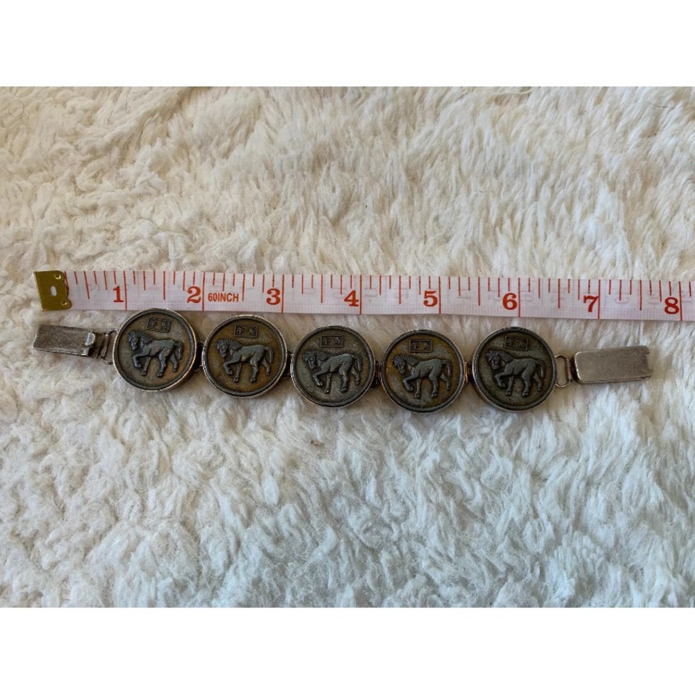 Vintage Chinese Zodiac Silver 925 Bracelet